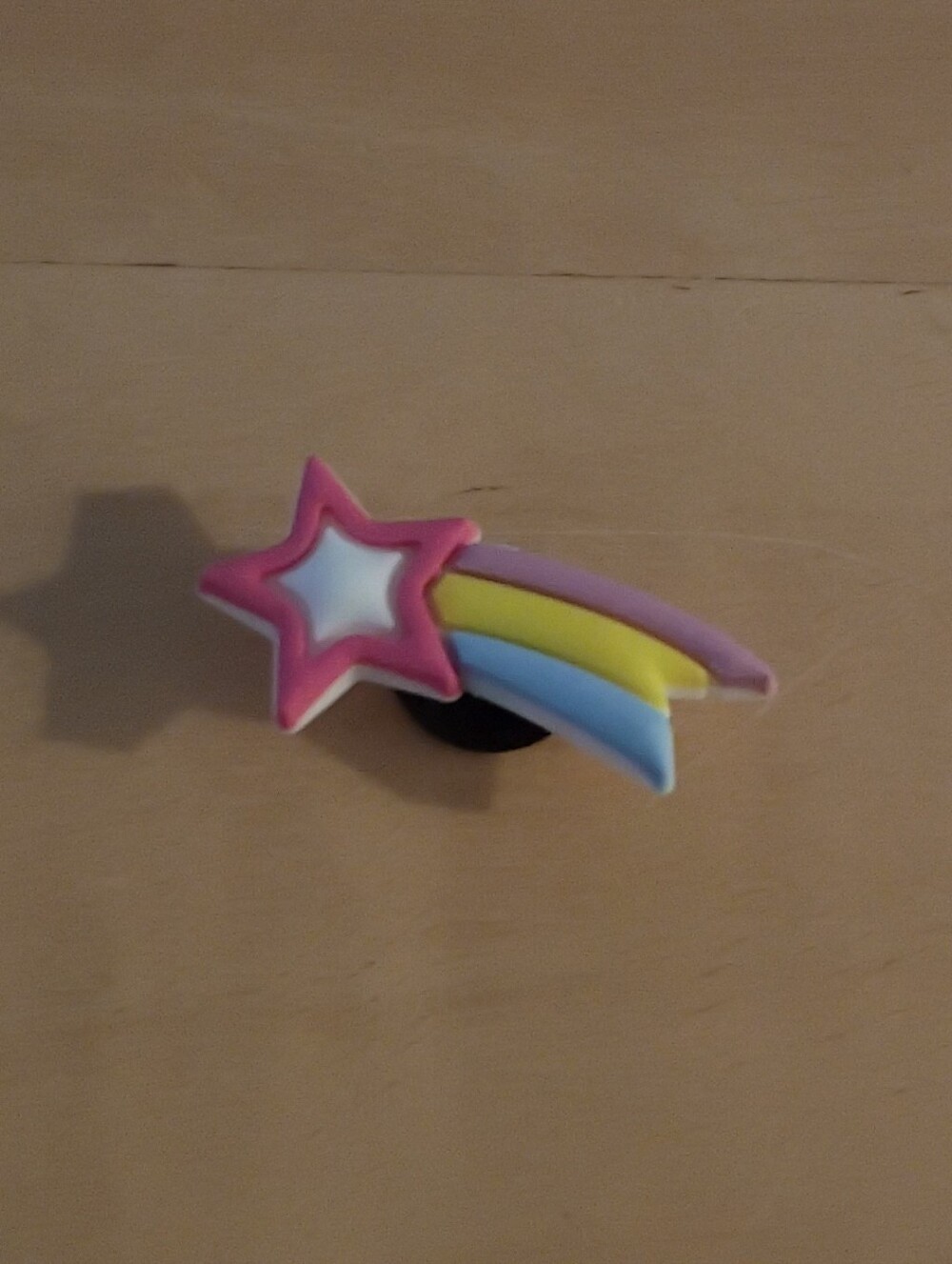 10 for $10 Jibbitz Croc Charms - Pink & White Rainbow Shooting Star - New